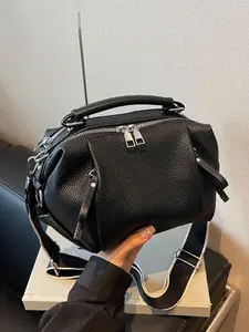 Minimally casual retro texture personalized shoulder bag, fashionable solid color multi pocket daily crossbody bag, niche design versatile handbag, suitable for shopping, commuting, work, daily outings, parties, Handbag Sling Bag