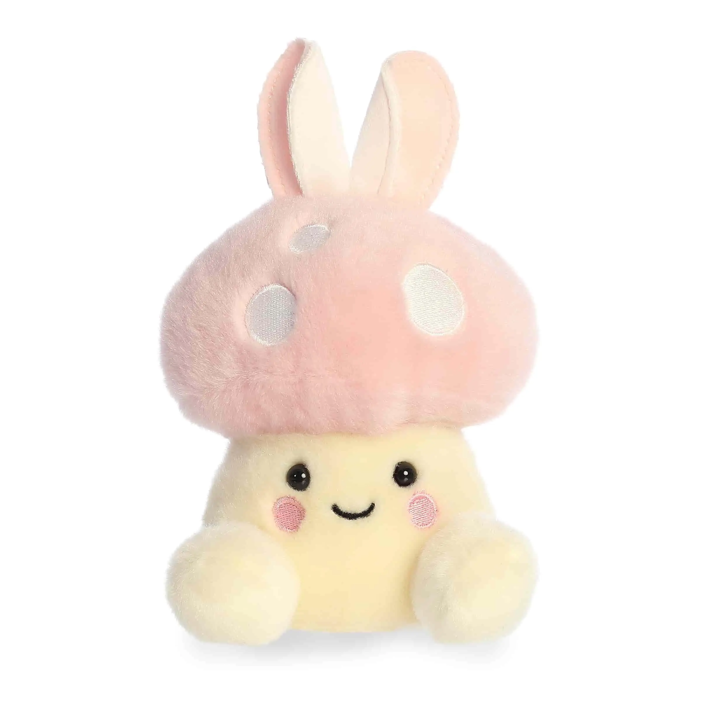 Palm Pals Adorable Diana Bunny Mushroom 5 inch Pink Mini Soft Plush Collectable Stuffed Animal