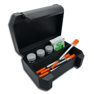 3-Slot 10ml Vial Storage Case | Injection Supply Organizer for Home & Travel