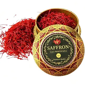 Super Negin Saffron Threads – All-Red Pure Stigmas, Premium Grade A+ Wellness Spice for Golden Milk, Tea, Paella & Rice. Supports Everyday Wellness. Portable for Outdoor Cooking  Beverage Fruit Natural Artificial