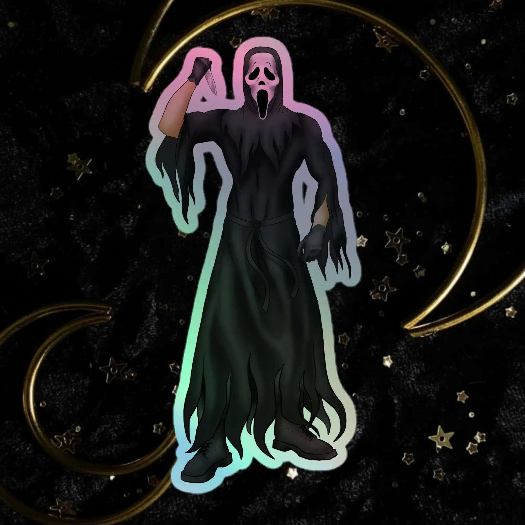 Ghostface Holographic stickers