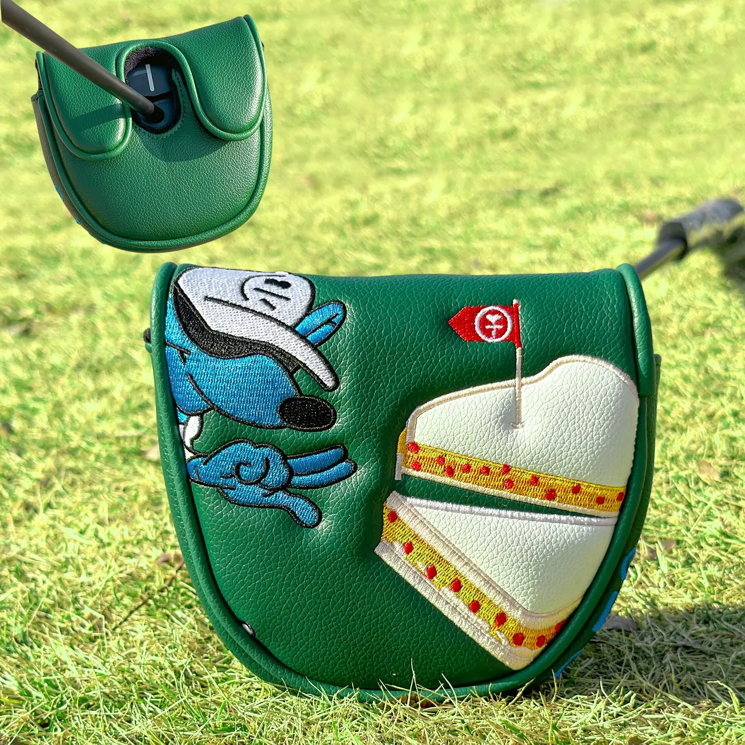 Df3 Compatible Putter Golf Headcover, One-Touch Closure Design, Durable PU Material, Scratch Resistant & Cushioned Finish, Ideal for Golf Accessories, Golf Equipment, Golf Gear, Golf Supply