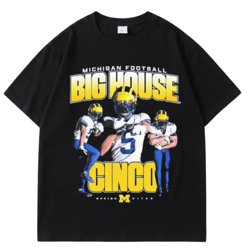 [SALE OFF 50%] Savion Hiter Michigan Football Big House Cinco shirt