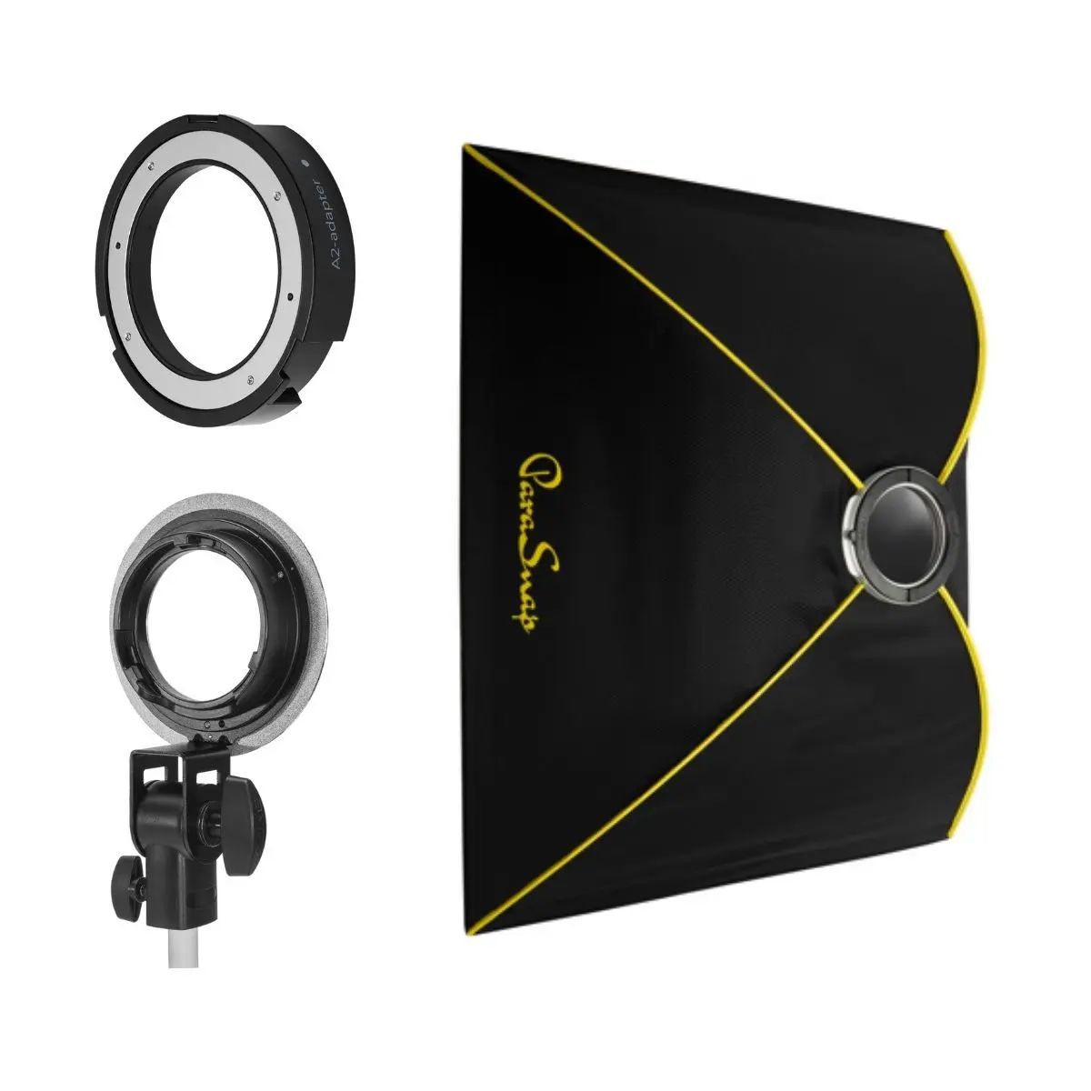 Folding Glow ParaSnap Magnetic Lock Flash Softbox (36x44in) - New Generation SterlingFibre Design, OTA-A2 Mount Adapter for Profoto A2 Monolight, Secure Camera Accessory for Photographers (Flash Box+Mount Included)