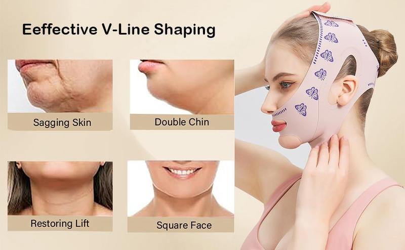 MASIKA Adjustable Chin Strap - Jawline Shaper & Exerciser, Reusable V-Line Face Mask