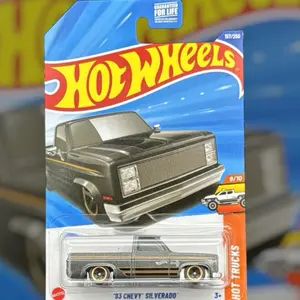 Hot Wheels 83 Silverado HW MAINLINE GREY New Mint Card and Blister Collectible Diecast Model Car