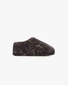 Misha Dark Leopard Slipper
