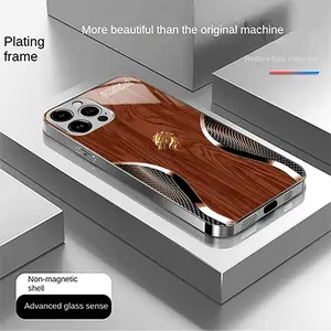 Elegant business-style wood grain dragon pattern design, suitable for iPhone 17 16 15 14 13 12 11 pro max, specialized phone case, anti-dirt, fashionable, trendy