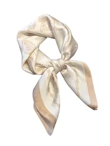 Boho Style Paisley Print Square Scarf, Fashionable Soft Comfortable Scarf for Women & Men, Casual Versatile Scarf for Daily Wear, Paisley Print Shawl