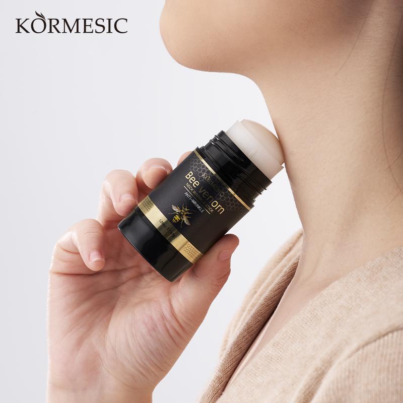 【Buy 2 Get 1 Free】Kormesic Bee Venom Extract Neck Moisturizer Stick - Hydrating Neck Cream with Fast Absorption, Non-Greasy Formula for Daily Skin Care, 30g