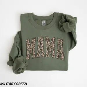 Leopard Mama Sweatshirt/ Shirt Cute Mom Shirt, Retro Mama Shirt, Varsity Mama Crewneck, Gift for Mom,Mom Hoodie, Cheetah Mama Sweatshirt Mom Sweatshirt, Gift For Mom, Christmas Gift for Mom With Kids Names