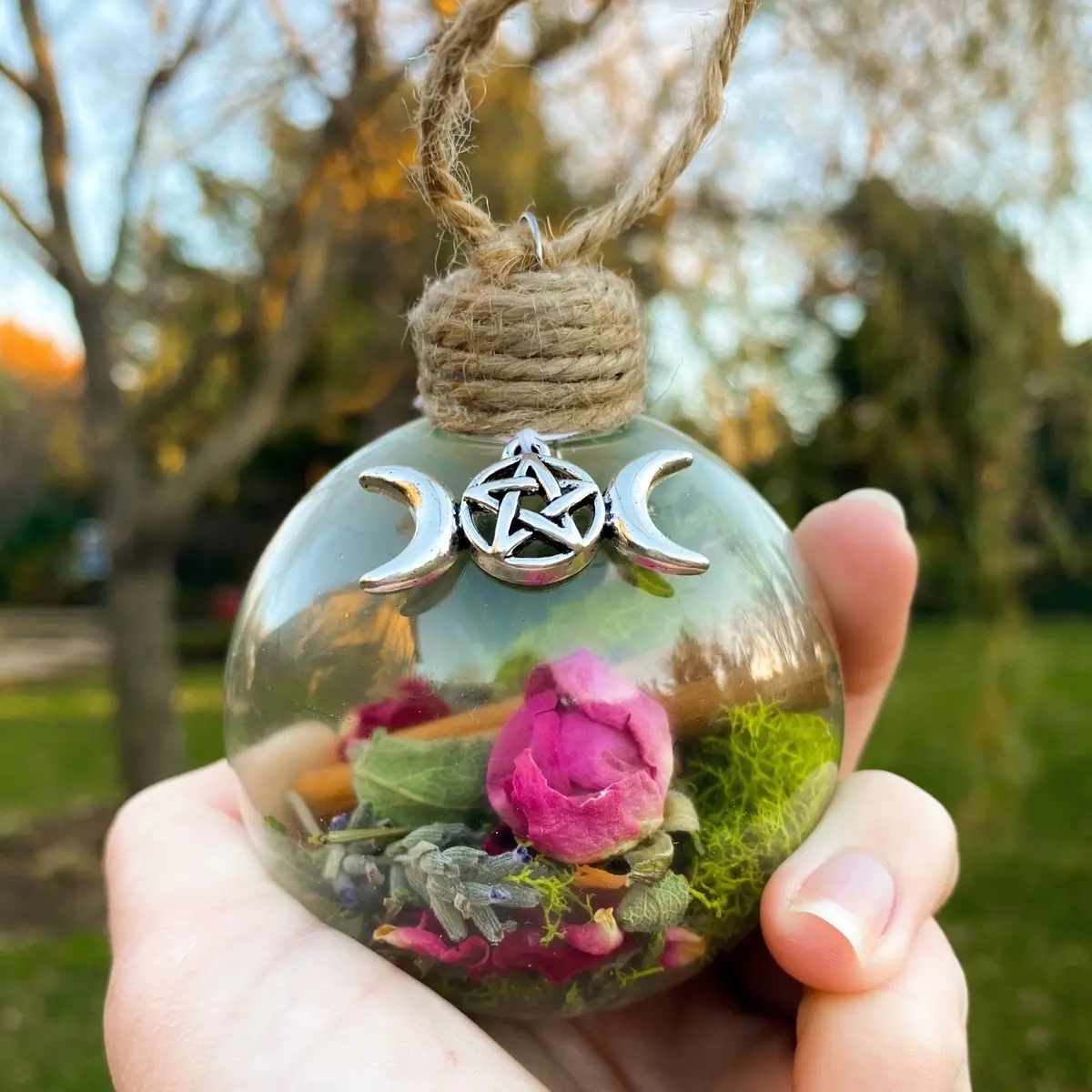 Natural Yule / Christmas Ornament | Witch Ball