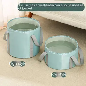 Foot Soaking Bath Bucket, Foot Bath Portable Travel Thermal Insulation Multifunctional Foldable Foot Soaking Bucket with Lid Home Travel Outdoor Camping Portable Foot Soaking Spa Bucke