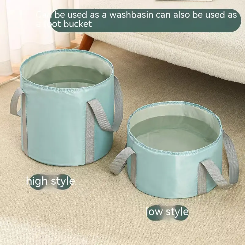 Foot Soaking Bath Bucket, Foot Bath Portable Travel Thermal Insulation Multifunctional Foldable Foot Soaking Bucket with Lid Home Travel Outdoor Camping Portable Foot Soaking Spa Bucke