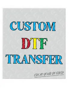 DTF Transfers Ready for Press, Personalized DIY Your Photo/Logo/Letter/Text, Direct To Film Transfers, Custom Heat Transfer, Print Your Own Crafts Design