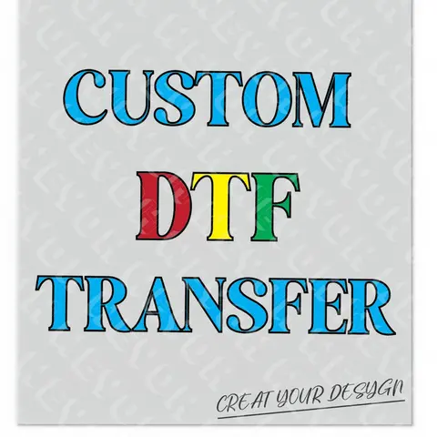DTF Transfers Ready for Press, Personalized DIY Your Photo/Logo/Letter/Text, Direct To Film Transfers, Custom Heat Transfer, Print Your Own Crafts Design Clothing