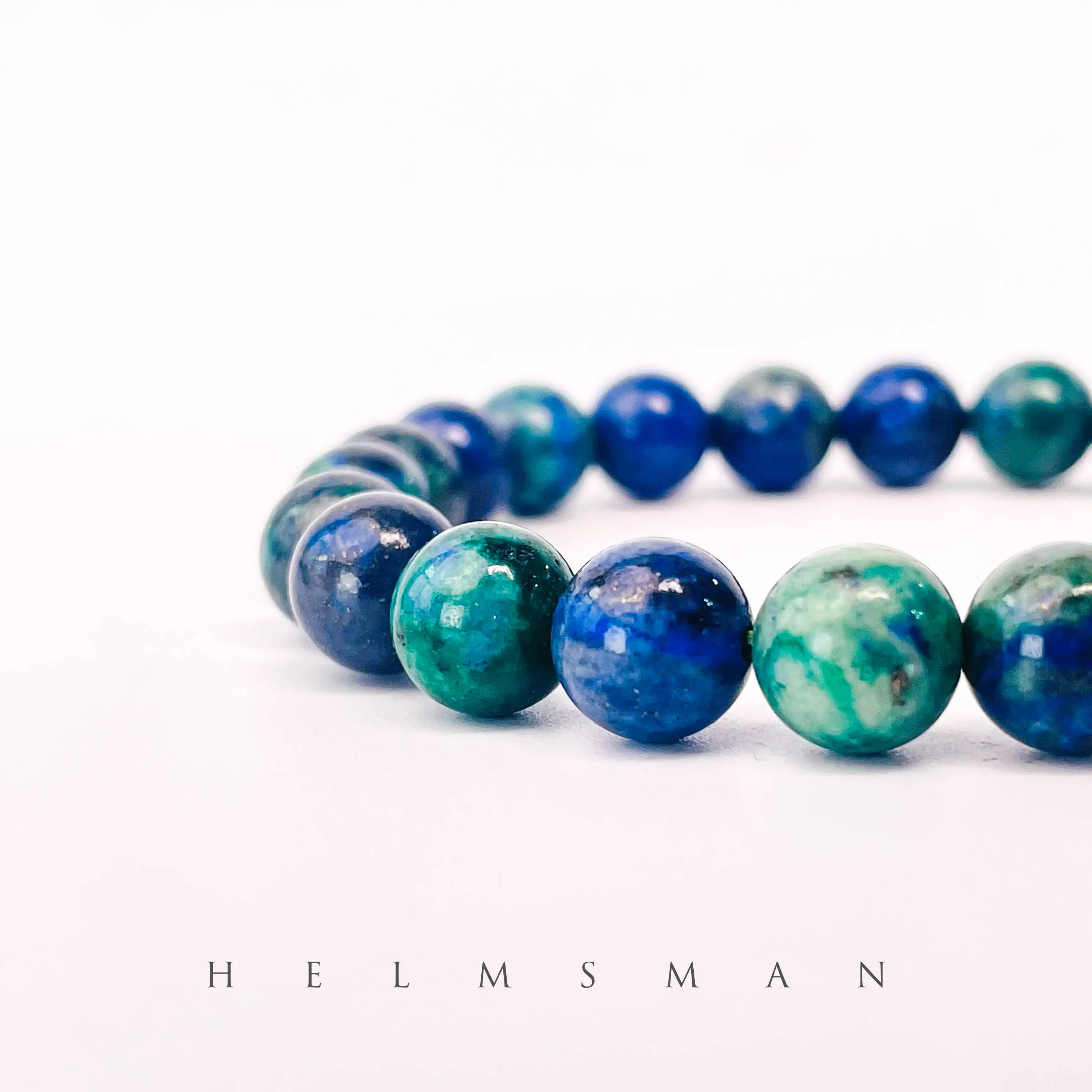 [Direct Buy] 1 Count lapis with crysocholla bracelet 8mm