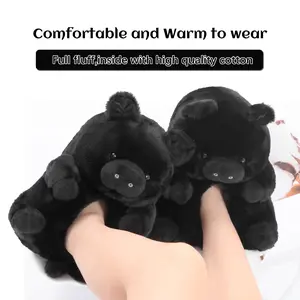 Women's Cotton Suede Indoor Piggy Shoes Plush Material Multiple Colors All Sizes Cozy Fit for Indoor Use Comfortable and Warm to Wear