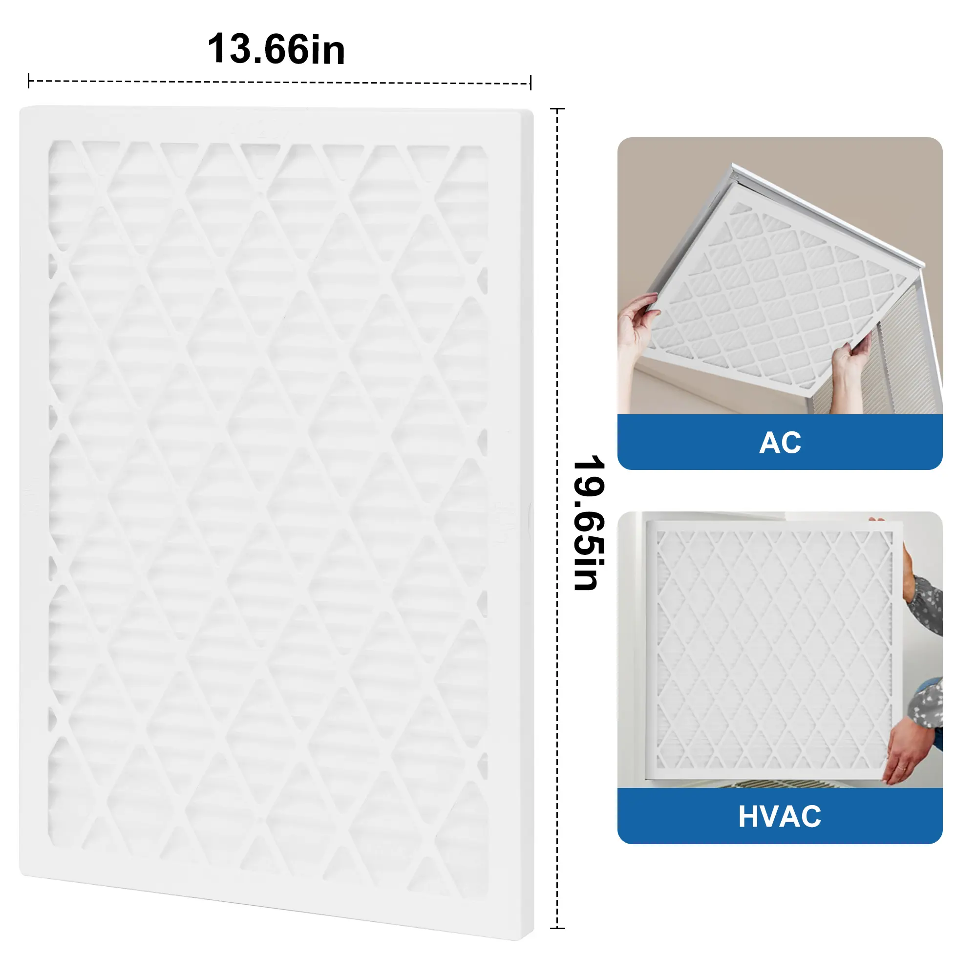 MERV 11 AC/HVAC Furnace Air Filter 14x20x1 ABS Frame 4 pk, 8 pk and 5 pk filter paper only