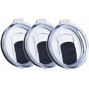 3 Pack 20 oz Tumbler Lid, Magnetic Slider Replacement Lids for YETI 20 oz Tumbler, 10/24 oz Mug and 10 oz Lowball, Spill Proof Cup Lids Covers Compatible for Ozark Trail, Old Style Rtic, BPA Free