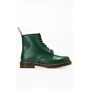 Dr Martens Men's 1460 Green Leather Lace Up Boots - Multicolor