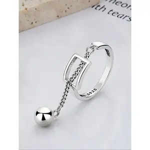 Fashion ring with geometric clover design, long Tacel details, perfect for everyday wear and party accessories, high quality elegant jewelry gifts
