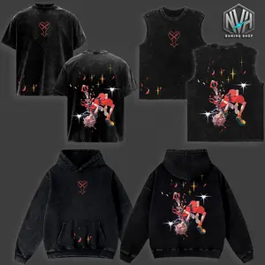 KINGDOM HEARTS SORA 1 sided Washed Tshirt Unisex graphic tee 90s Fabric Fit Clothes Top Cotton, Menswear Top Black Casual Crewneck Shortsleeve Clothes Soft