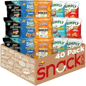 Frito-Lay Ultimate Smart Care Package 2.0 40-Pack Variety Snacks Includes Stacy's Pita Thins Simply Cheetos Sunchips Original Sour & More