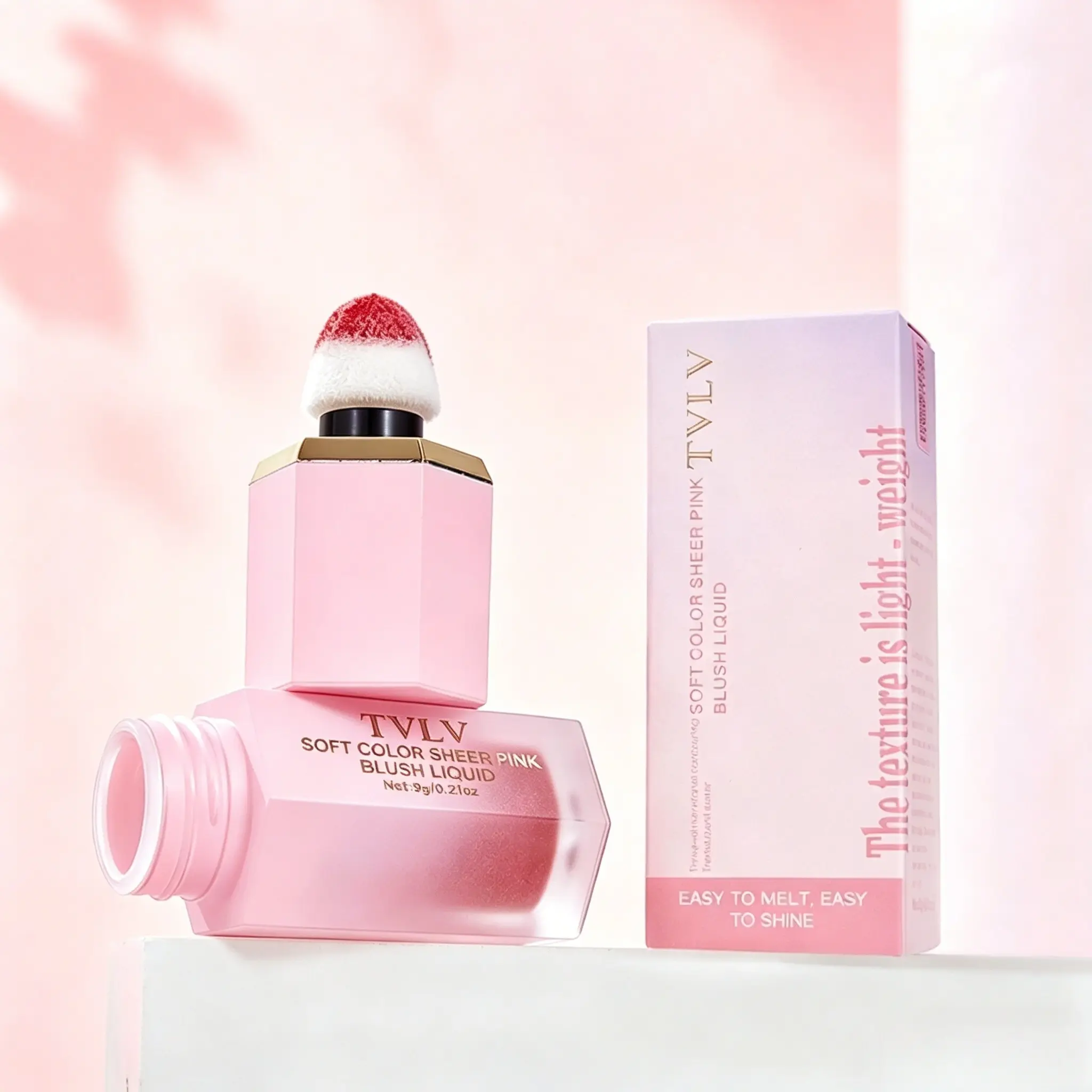 Soft Color Blush Liquid, Lightweight Long-Lasting Natural Makeup Essential, Suitable for All Skin Tones, Must-Have Beauty Item