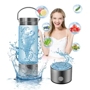 Portable Hydrogen Water Bottle, Rechargeable 3 Minutes Electrolysis Hydrogen Generator, Water Bottle for Home, Office, Travel and Fitness, Hydration Tumbler, Drinkware