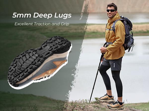 FitVille Men's Low-Top LugMax Hiking Shoes V2 shoe casual training Outdoor Sneakers Trail Running Outdoorfun FitVille Men's Low-Top LugMax Hiking Shoes V2 shoe casual training Outdoor Sneakers Trail Running Outdoorfun