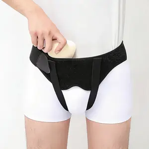 1 Postoperative Hernia Belt, Featuring an Arched Design and Hernia Zone Technology - Heavy Compression, Suitable for Hernia Repair, Inguinal, Umbilical, and Umbilical Hernias, Hernia Surgical Grade Belt (Machine Washable) - Available in Black and White