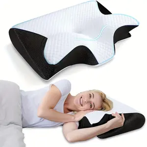 Ergonomic Cervical Pillow for Sleep, Side Sleeping Neck Pillow, Medium Feel Sponge, Ideal for Office Workers, Batch Number 66-Yz8-Sfss