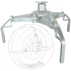 Wheel Alignment Calibration Tire Clamp with Magnetic Adapter Plate
