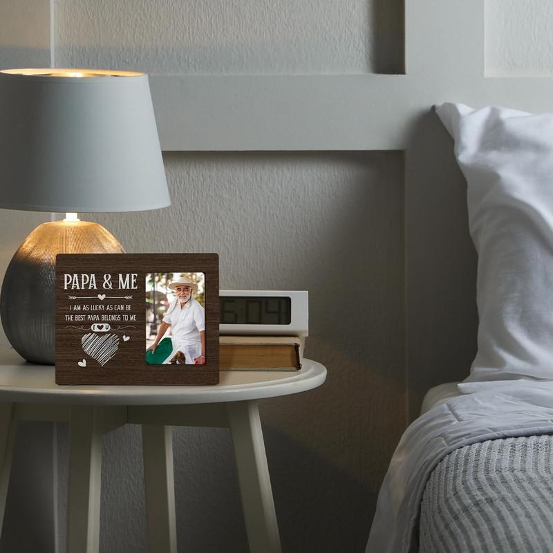 Papa and Me Picture Frames - Papa Gifts for Grandpa, Father's Day, Birthday or Christmas - 4x6 Frame