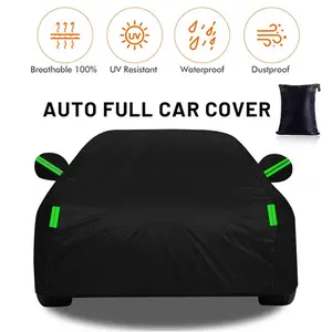 Full Car Cover Waterproof All Weather Protection Anti-UV Rain Snow Anti Scratch