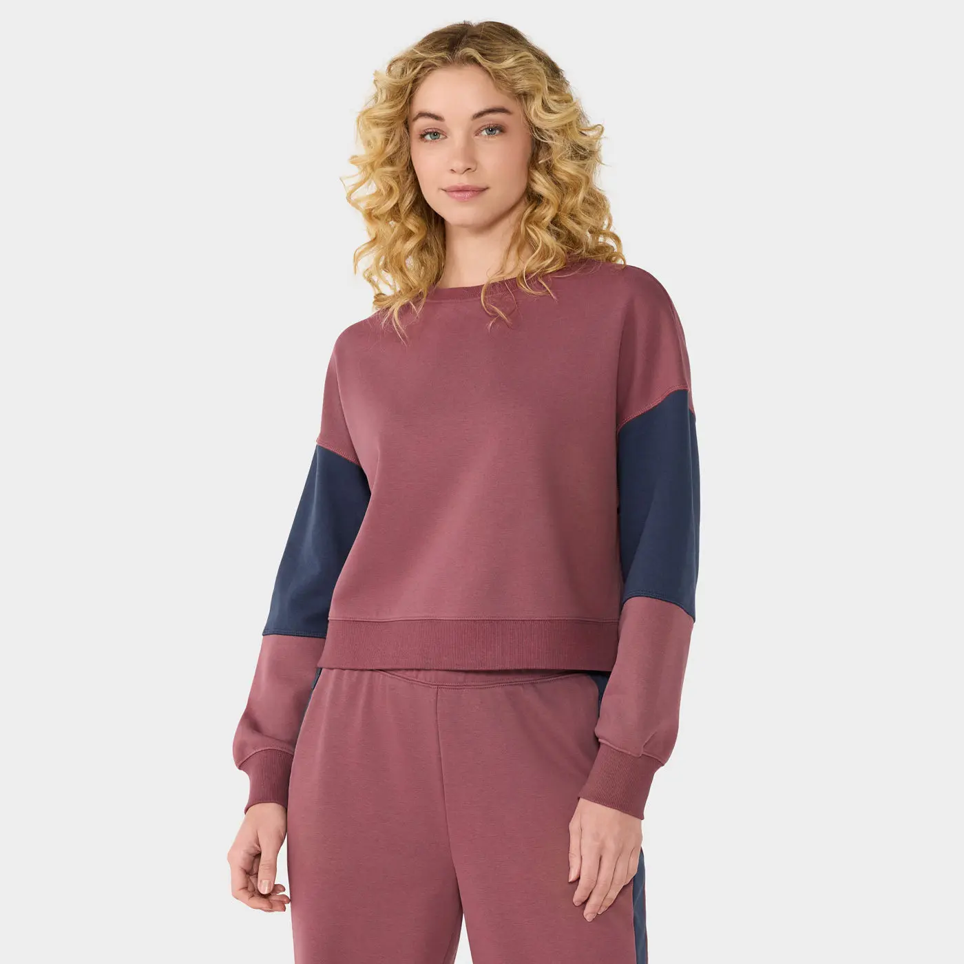 Contrast Terry Sweatshirt