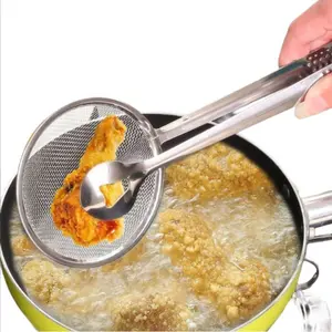 Stainless Steel Oil Strainer Spoon Skimmer, Perfect Oil Clip for Frying Food Preparation, Durable & Easy Clean Kitchen Equipment, Cooking Utensils, Kitchen Tool