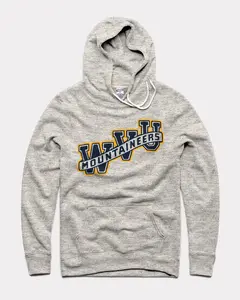 Retro West Virginia Mountaiineers Banner Hoodie - College Sports Fan Apparel, Cool Game Day Outfit, Gifts for All, for Fans, Trending Us Streetwear, Viral on Tiktok Long Sleeve