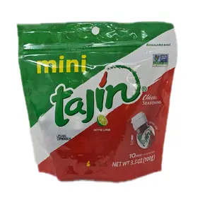 MINI TAJIN -10 Mini to go bottles Clasico Seasoning with Lime for On-the-Go Use Set of 10 Compact and Convenient Snack