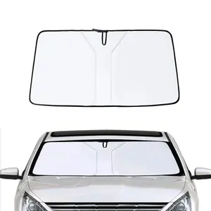 55‘’ x 28‘’ Car Windshield Cover, Automotive Glass Sunshade Cover With Storage Bag,Keep Car Interior,Summer Windshield Sun Shade,Automotive Exterior Accessories, Universal for Most Cars Trucks Vans and SUVs