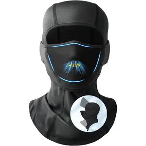 Unisex Balaclava Ski Mask with Movable Face Cover, Windproof, UV-Protective, Dustproof, Breathable, Moisture-Wicking Hood for Skiing, Motorcycle Riding, Tactical Training