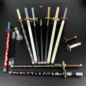 [Buy 3 Get 1 Free] Japan Anime Demon Model Sword Gel Pen 0.5mm Black Refill Cosplay Prop Kid Student Gift Slayer Weapon Sword