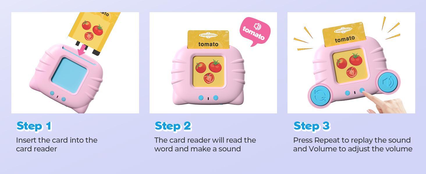 Interactive Voice Card Early Education Learning Machine - Bilingual English and Spanish Vocabulary Flashcards for Kids - Educational Toy to Enhance Preschool Cognitive Development.