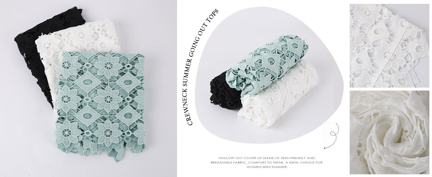 Crochet Tops for Women Floral Lace Vest Hollow Out Sleeveless Summer Cropped Going Out Top