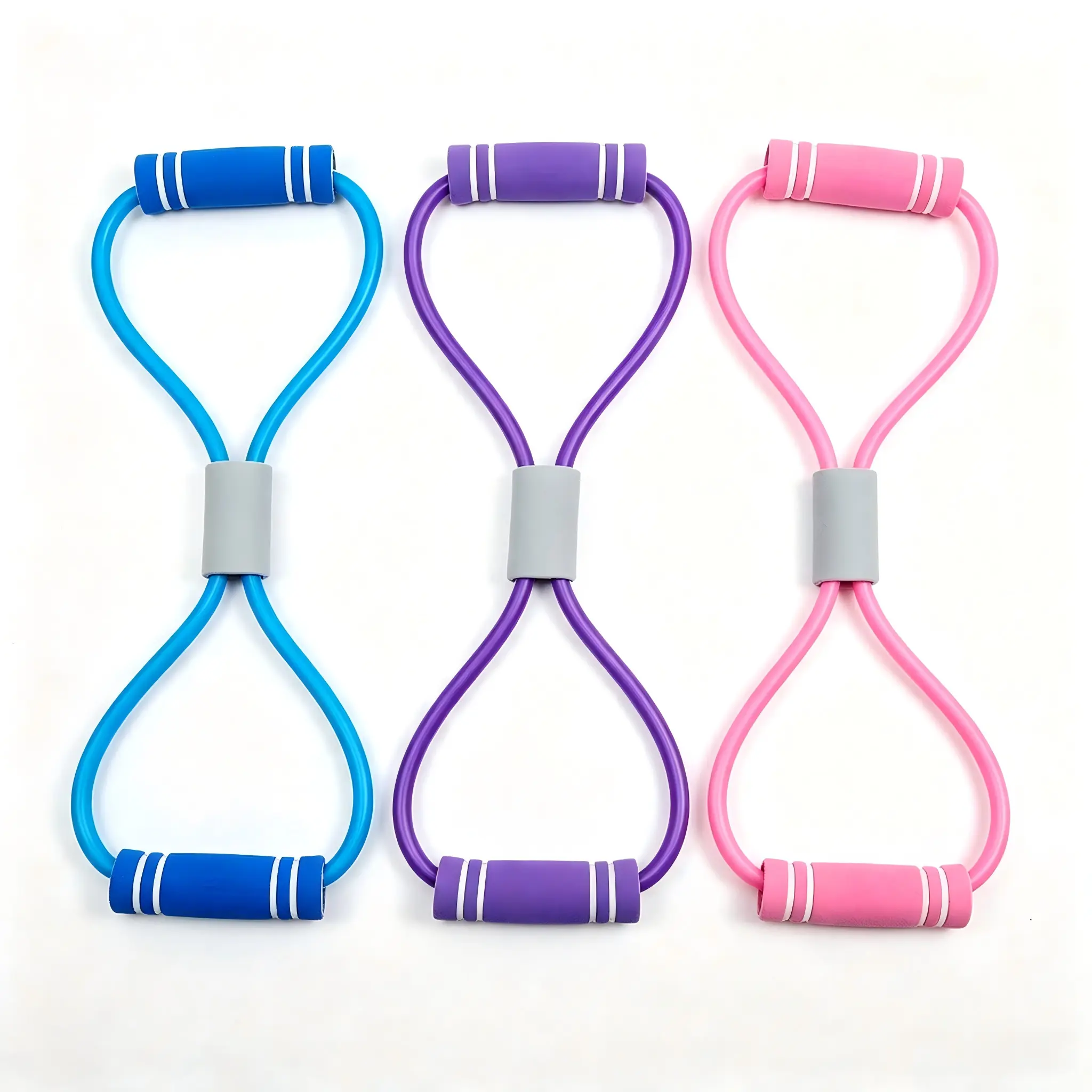 Resistance Fitness Bands - Blue, Purple, Pink Options for Home Workouts full-body these