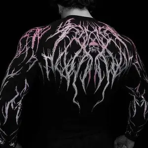 Unisex Gothic Print Compression Long-Sleeve - Quick-Dry Stretch Activewear