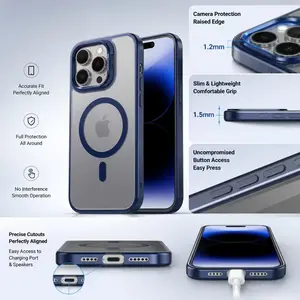 Magnetic Clear Kickstand Camera Case for iPhone 17 / 17 Pro / 17 Pro Max / 16 / 16 Pro / 16 Pro Max / 16 Plus