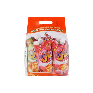 STRONGFOOD Lychee Mango Peach Jelly Mix Flavors - 6 Pack (150g Each) - Refreshing Fruit Snack