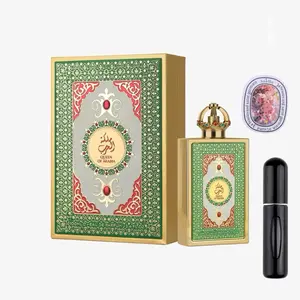 Queen of Arabia Eau De Parfum Spray 100ml (3.4 oz) by Lattafa Pride Comes with 5ML Refillable Bottle and Scented Card